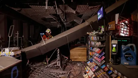 Dróntámadás Harkivban 2025. november 7-én Fotó: Sofiia Gatilova / Reuters