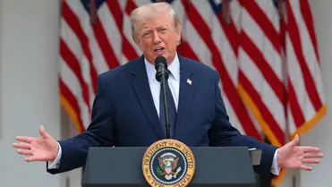 Donald Trump 2026. július 6-án. Fotó:  Anna Moneymaker / Getty images