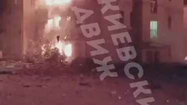 Tömeges orosz támadás Kijev ellen, lángokban áll az ukrán főváros. Fotó: X