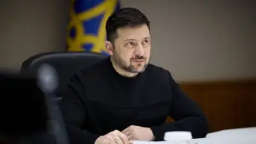 Volodimir Zelenszkij ukrán elnök. Fotó: Getty Images