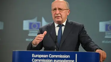 Andrius Kubilius védelemért és űrpolitikáért felelős uniós biztos. Fotó: Anadolu | Dursun Aydemir