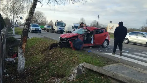 Súlyos baleset Kárpátalján: egy 12 éves gyalogos állapota kritikus. Fotó: Ukrán Nemzeti Rendőrség