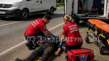 Mikrobusz gázolt el egy 38 éves gyalogost az Ökörmezői járásban. A súlyosan megsérült férfit két mentőegység látta el és vitte kórházba. Fotó: Illusztráció. facebook.com/103zakarpat