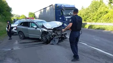 Három sérült egy közúti balesetben a Munkácsi járásban. Fotó: Szolyvai mentőállomás