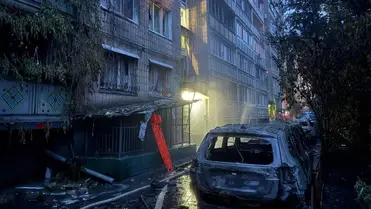 Lángba borult Kijev, egy gyerek is meghalt a nagyszabású orosz támadásban. Fotó: ДСНС Києва
