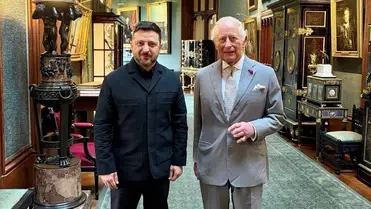 Volodimir Zelenszkij III. Károly brit királlyal találkozott. Fotó: June 8, 2026. (The Royal Family / X)