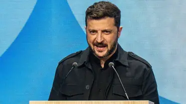  Volodimir Zelenszkij ukrán elnök (Fotó: MTI/EPA/ANP)