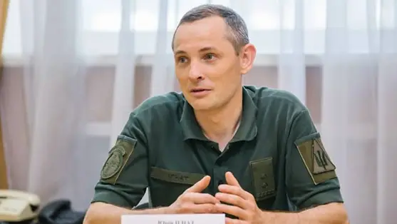  Jurij Ihnat ezredes, a légierő szóvivője. Fotó: mil.in.ua