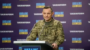 Jurij Ihnat ezredes, az ukrán fegyveres erők légierejének kommunikációs osztályvezetője