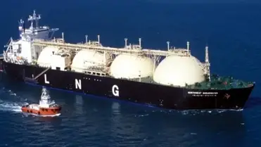 Cseppfolyósított földgáz (LNG). Illusztráció