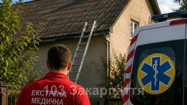 Súlyos sérüléseket szenvedett egy 40 éves férfi, miután saját házának tetejéről leesett a Técsői járásban. Fotó: Illusztráció. Kárpátaljai Mentőszolgálat