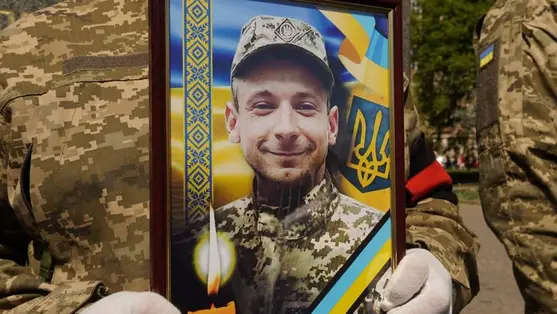 Ungváron végső búcsút vettek a háborúban elesett Vladiszlav Sitihintől. Fotó: Ungvári Városi Tanács