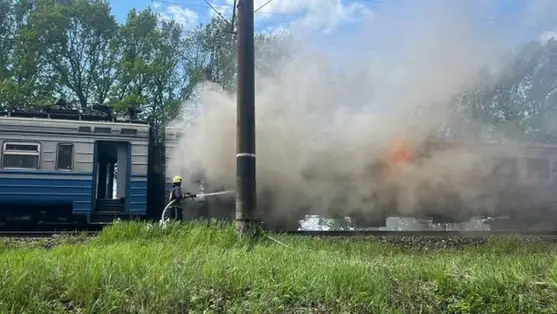 Oroszország ismét lecsapott az ukrán vasútra. Fotó: (t.me/dsns_telegram)