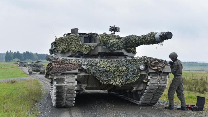 Leopard-2 német tankok. Fotó: US Army