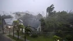 Hurrikán az Egyesült Államokban. Illusztráció