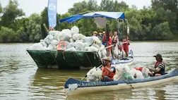 Mintegy 280 tonna hulladékot gyűjtöttek be a Tisza ukrajnai  forrásvidékén