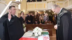 Lelkészbeiktatás Badalóban. Fotó: Kovács Erzsébet