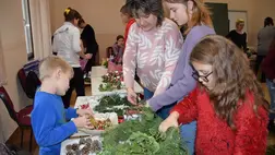 Adventi foglalkozás a beregszászi római katolikus egyházközségben. Fotó: Kovács Erzsébet