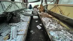 Több mint 150 ezer doboz cigarettát akart átvinni az asztélyi határon. Fotó: Kárpátaljai Vámhivatal