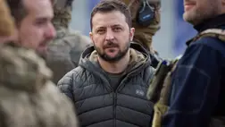 Volodimir Zelenszkij ukrán elnök Herszonba látogatott.(t.me/V_Zelenskiy_official)