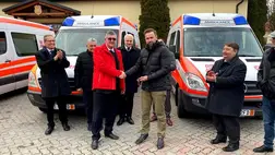 Mentőautók a johannitáktól