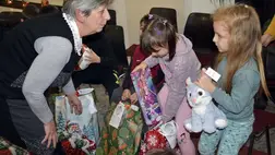 A Nemzetstratégiai Kutatóintézet Mikulása Váriban járt. Fotó: Fábián Katalin