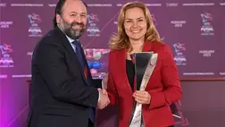 Futsal - A női Európa-bajnokság sorsolása. MTI/Czeglédi Zsolt