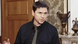 Mihajlo Podoljak, az Ukrán Elnöki Iroda vezetőjének tanácsadója. Fotó: Ukrán Elnöki Hivatal