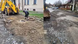 Útjavítási munkálatok kezdődtek Beregszászban