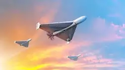 Shahed iráni drón az orosz-ukrán háborúban. Illusztráció