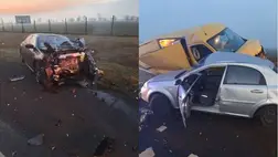 Három jármű ütközött az M3-ason 