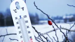 Fagyos időjárás. Illusztráció