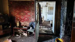 Mezőkaszonyban háztűzben életét vesztette egy 75 éves nő. Fotó: Ukrán Állami Sürgősségi Szolgálat Kárpátaljai Megyei Főosztály