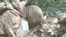 Az orosz katonák brutálisan lefejeztek egy ukrán foglyot. Fotó: Unian