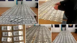 Asztélynál 120 000 dollárt találtak a kárpátaljai vámosok egy személygépkocsiban. Fotó: Kárpátaljai Vámhivatal