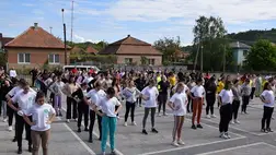 Sportnap a II. Rákóczi Ferenc Kárpátaljai Magyar Főiskola Szakgimnáziumának szervezésében. Fotó: Kárpátinfo/Kovács Elemér