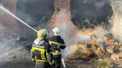 Nagypaládon 1300 négyzetméteren pusztított a tűz. Fotó: DSZNSZ
