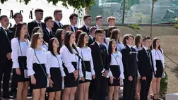 Ballagási ünnepség a Beregszászi Bethlen Gábor Líceumban. Fotó: Kovács Elemér