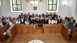 Ballagás a Péterfalvai Református Líceumban. Fotó: Péterfalvai Református Líceum