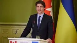 Justin Trudeau kanadai miniszterelnök Kijevben. Fotó: president.gov.ua