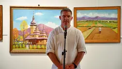 A 104 éves Illja Brovdij kiállítása Munkácson - „Festményei nyugalmat sugároznak, szeretetteljesek és őszinték”