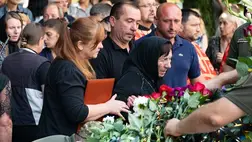 Ungváron elbúcsúztak a háborúban meghalt Olekszandr Gyuriktól. Fotó: Ungvári Városi Tanács