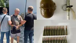 Fegyverkereskedő akadt horogra Kárpátalján. Gránátra és lőszerekről keresett vevőt. Fotó: Kárpátaljai Rendőrség