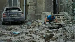 Az Odesszát ért orosz légitámadás során polgári infrastruktúrában, lakóépületekben és egy egyházi intézményben keletkezett kár. Fotó: t.me/V_Zelenskiy_official