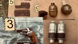 Kárpátalján őrizetbe vettek egy fegyver- és lőszerkereskedőt. Fotó: Kárpátaljai Rendőrség