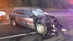  Gödöllő térségében, az M3 autópályán történt halálos közúti baleset. Fotó: police.hu