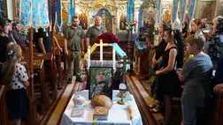 Kárpátalján utolsó útjára kísérték a 31 éves Vaszil Deskót. Fotó: Munkácsi Városi Tanács