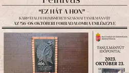 „EZ HÁT A HON” – kárpátaljai honismereti szakmai tanulmányút az '56-os októberi forradalomra emlékezve