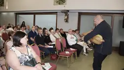 Zenés irodalmi est a Kárpátaljai Kultúrkaraván szervezésében - Vers és zene egymásra és szívekbe találása. Fotó: Kárpátinfo/Kovács Erzsébet