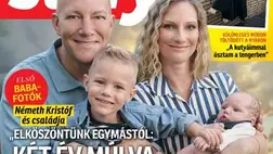 Németh Kristóf másfél hónapos kisfia először címlapon: Olivér tündéri édesanyja karjában
